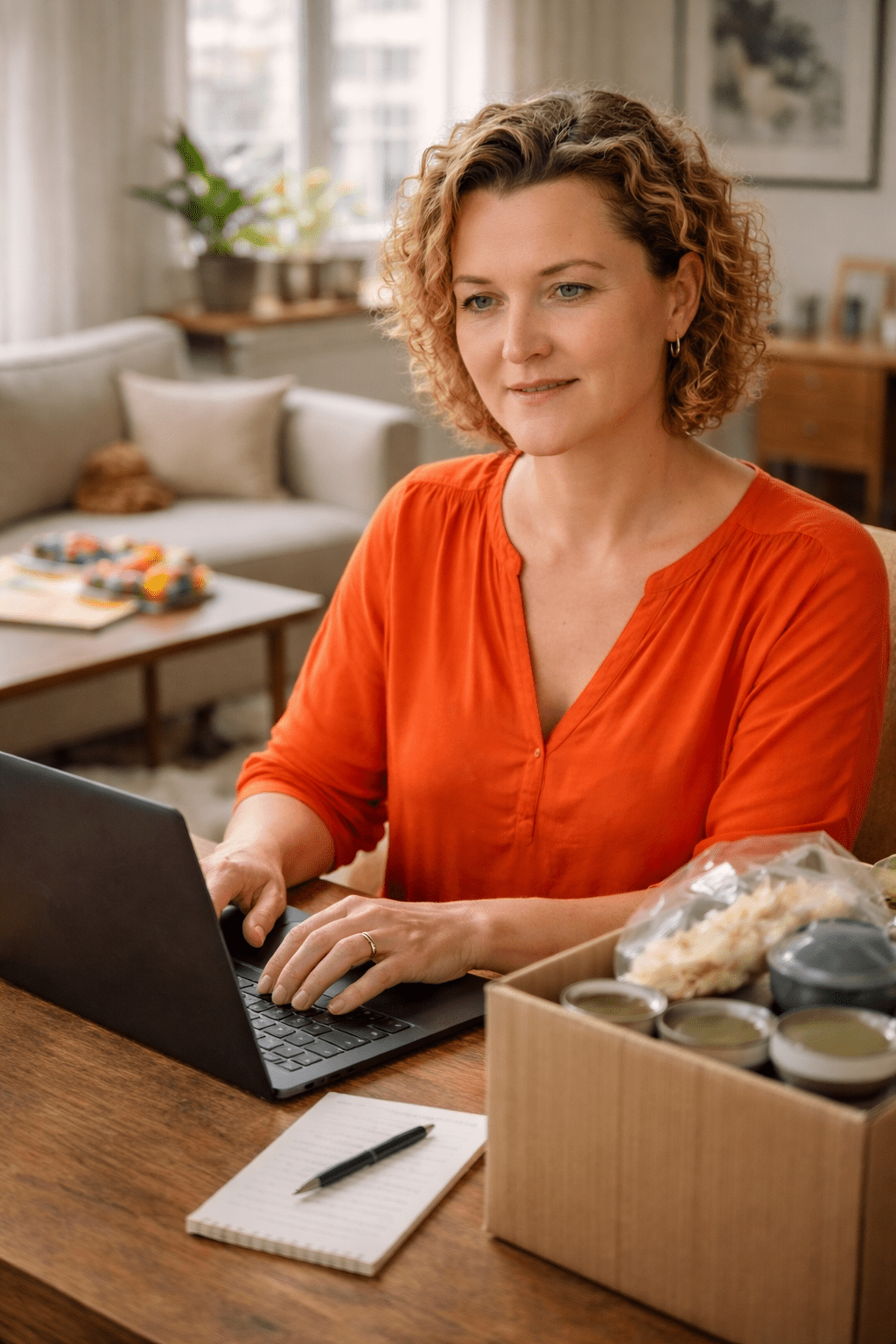 Ich tippe ins Leptop und denke nach