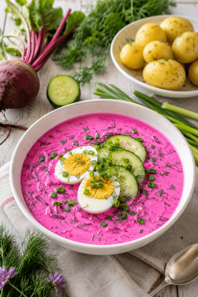 Šaltibarščiai – meine liebste kalte Rote-Bete-Suppe aus Litauen, Šaltibarščiai - Kalte Litauische Rote Beete-Suppe